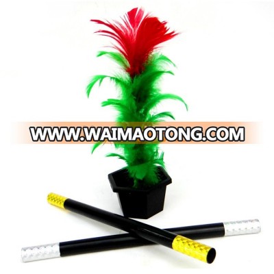 Magic Trick Toy Set Joke APPEARING FLOWER FROM WAND IN POT